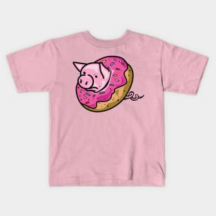 Pig Donut Kids T-Shirt